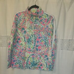 Colorful Floral Print Pullover